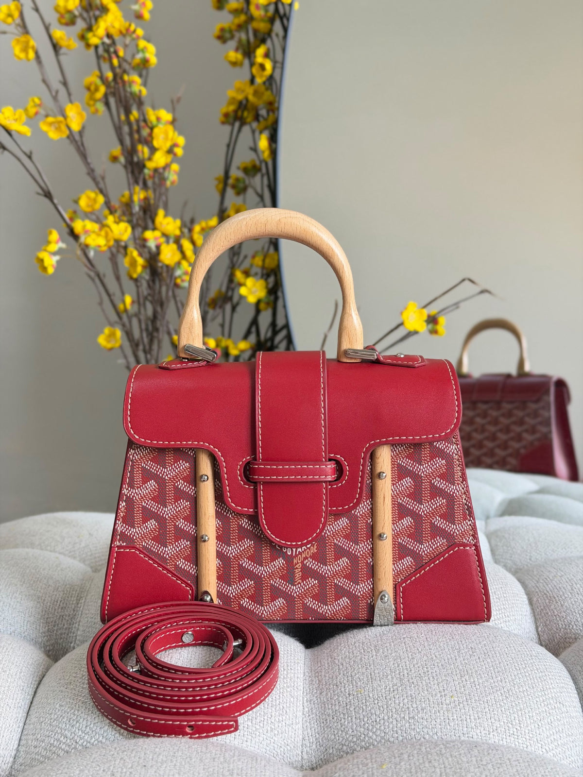 Goyard Handbag - Black, Green, Yellow, Red, Burgundy, Orange
