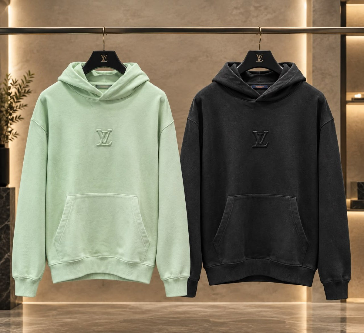 Louis Vuitton Hoodie - Green, Black