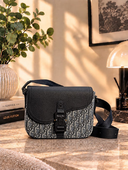 Dior Messenger Bag - Black Monogram