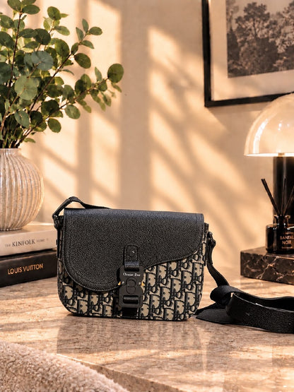 Dior Messenger Bag - Black Monogram