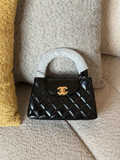 Chanel Quilted Flap Handbag - Black, Purple, Pink, Burgundy, Yellow, Silver, Red