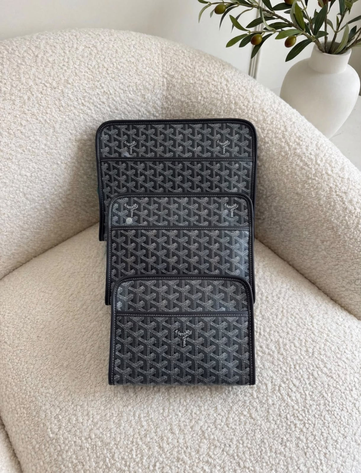 Goyard Clutch - Grey