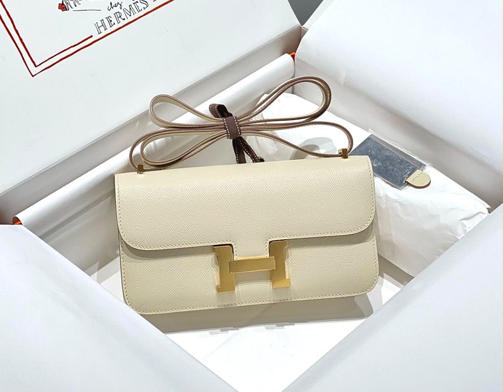 Hermès Shoulder Bag H Clasp - White