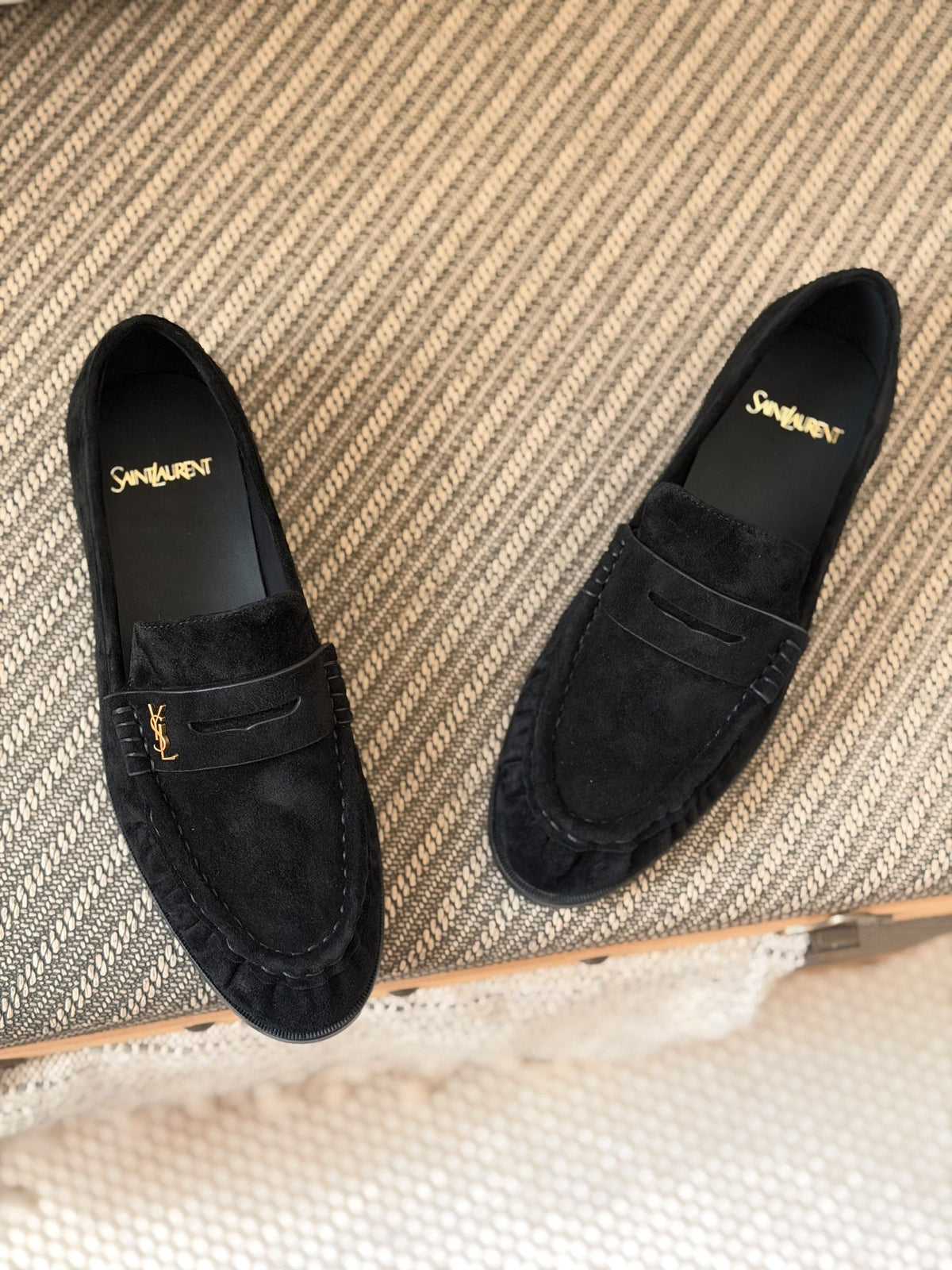 YSL Penny Loafers - Black, Brown