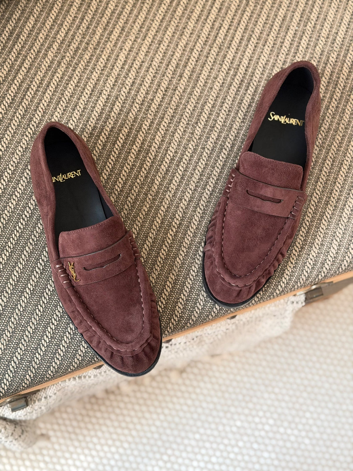 YSL Penny Loafers - Black, Brown