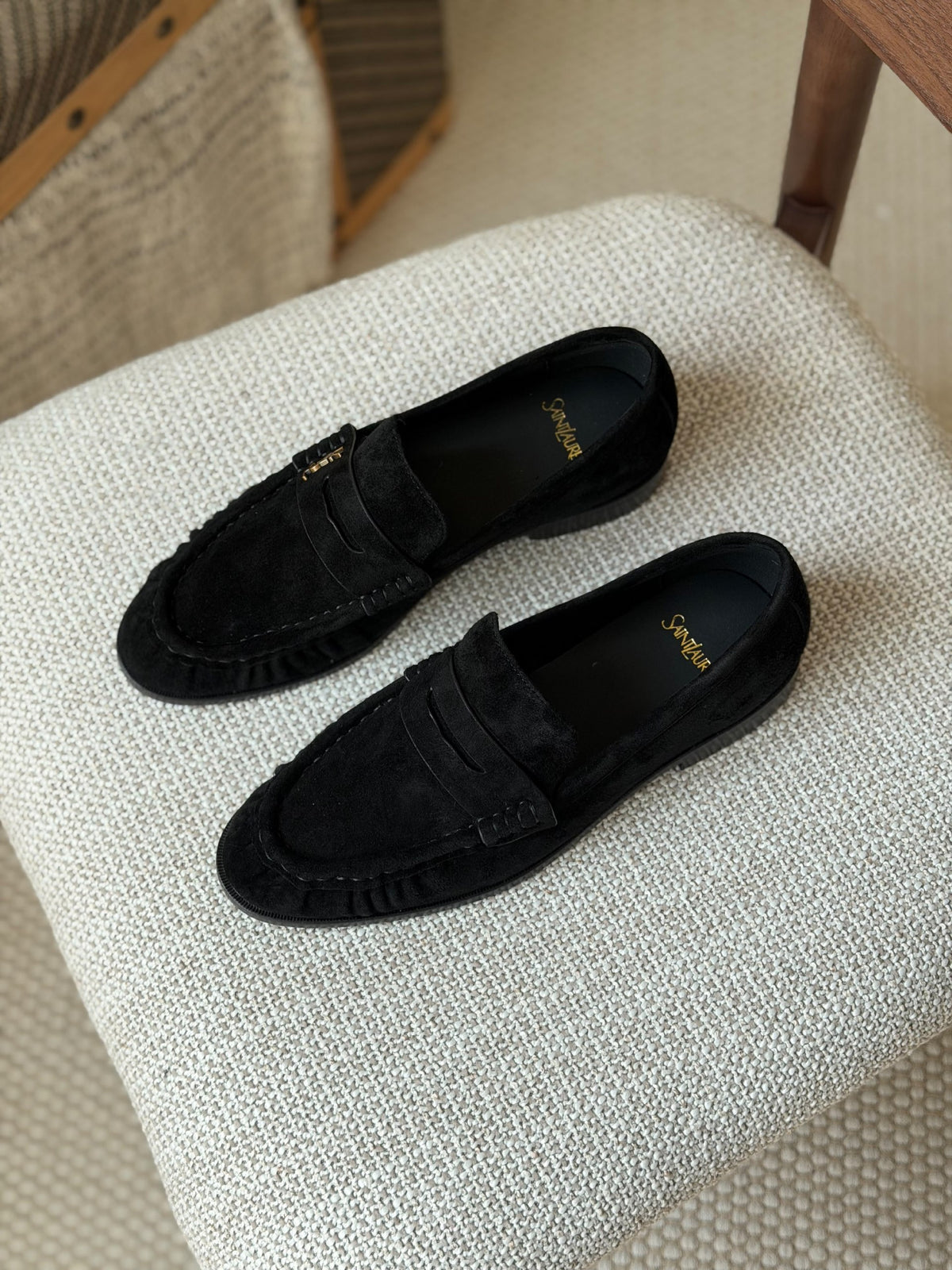 YSL Penny Loafers - Black, Brown