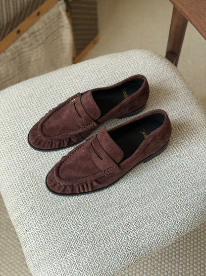 YSL Penny Loafers - Black, Brown