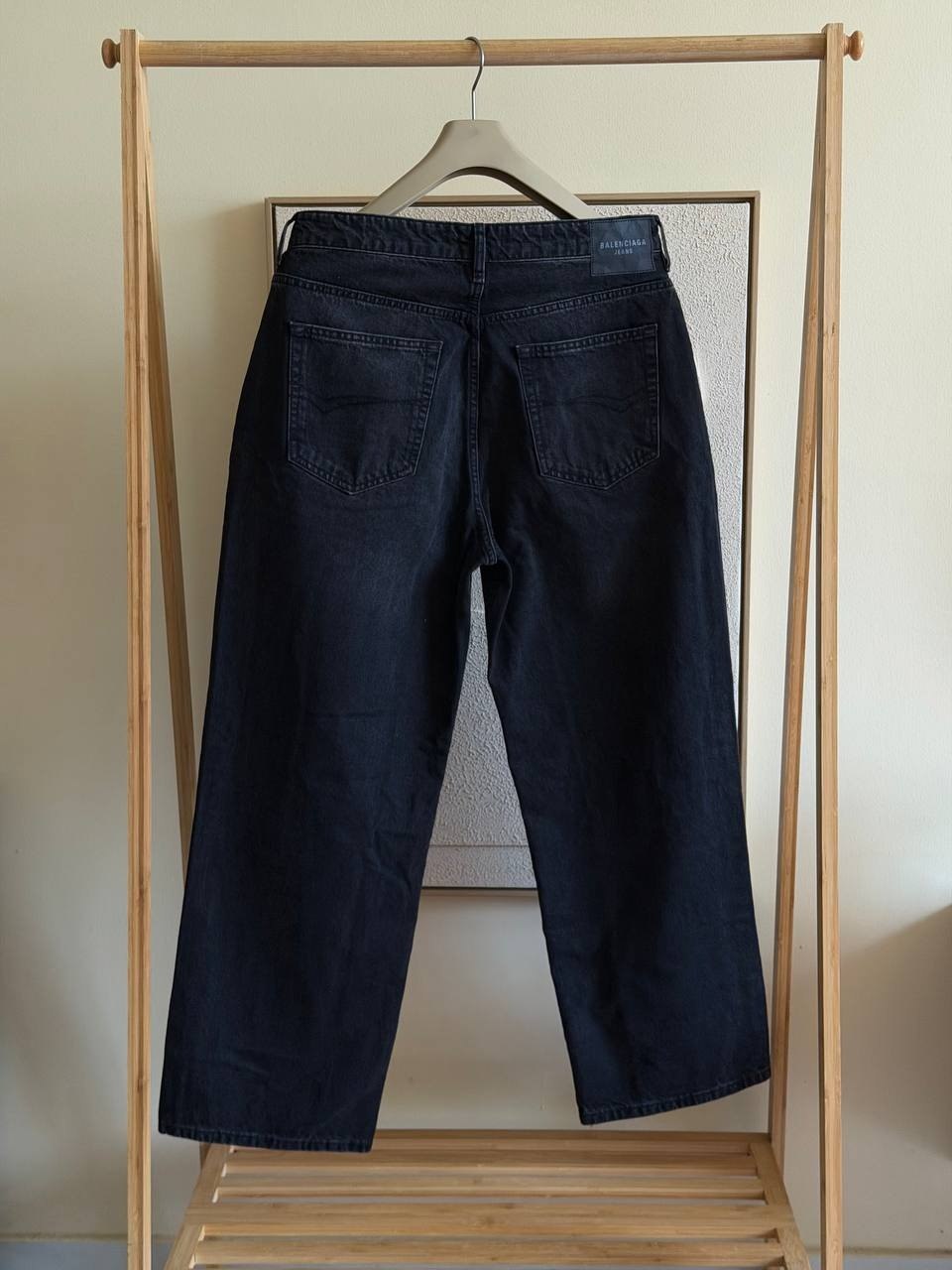 Balenciaga Relaxed-Leg Jeans Pants - Black