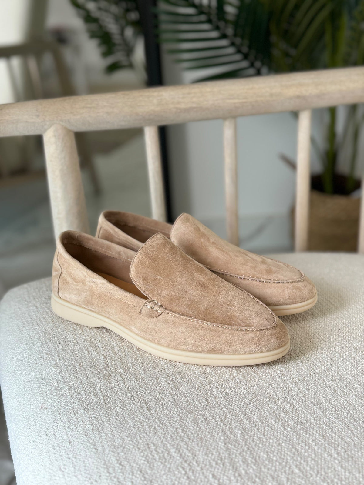 Loro Piana Summer Walk Loafers - Beige