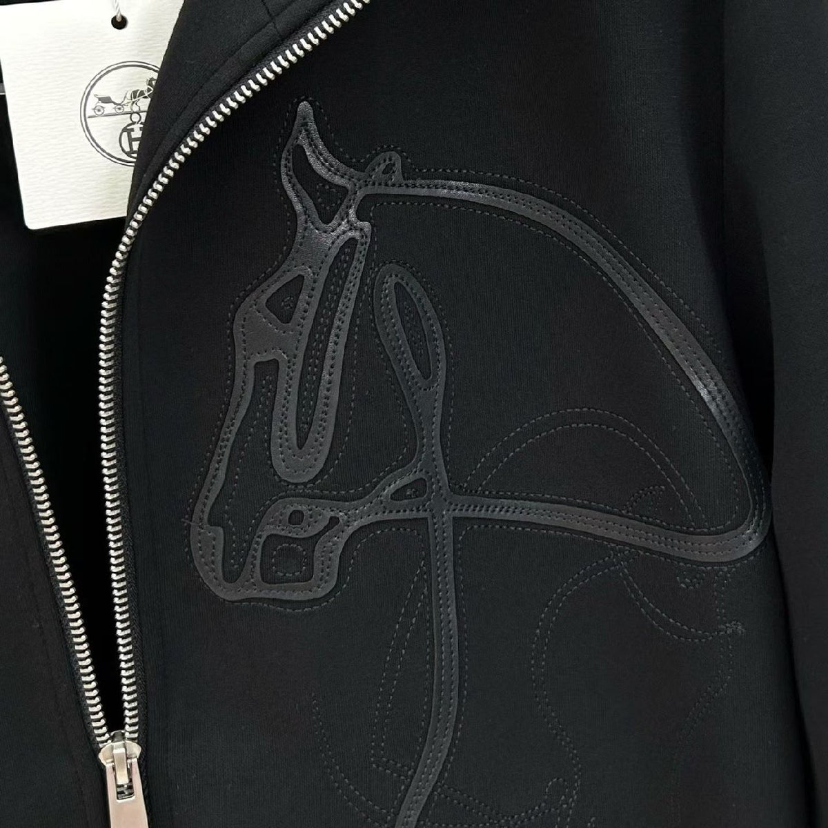 Hermes Zip-Front Tracksuit - Black