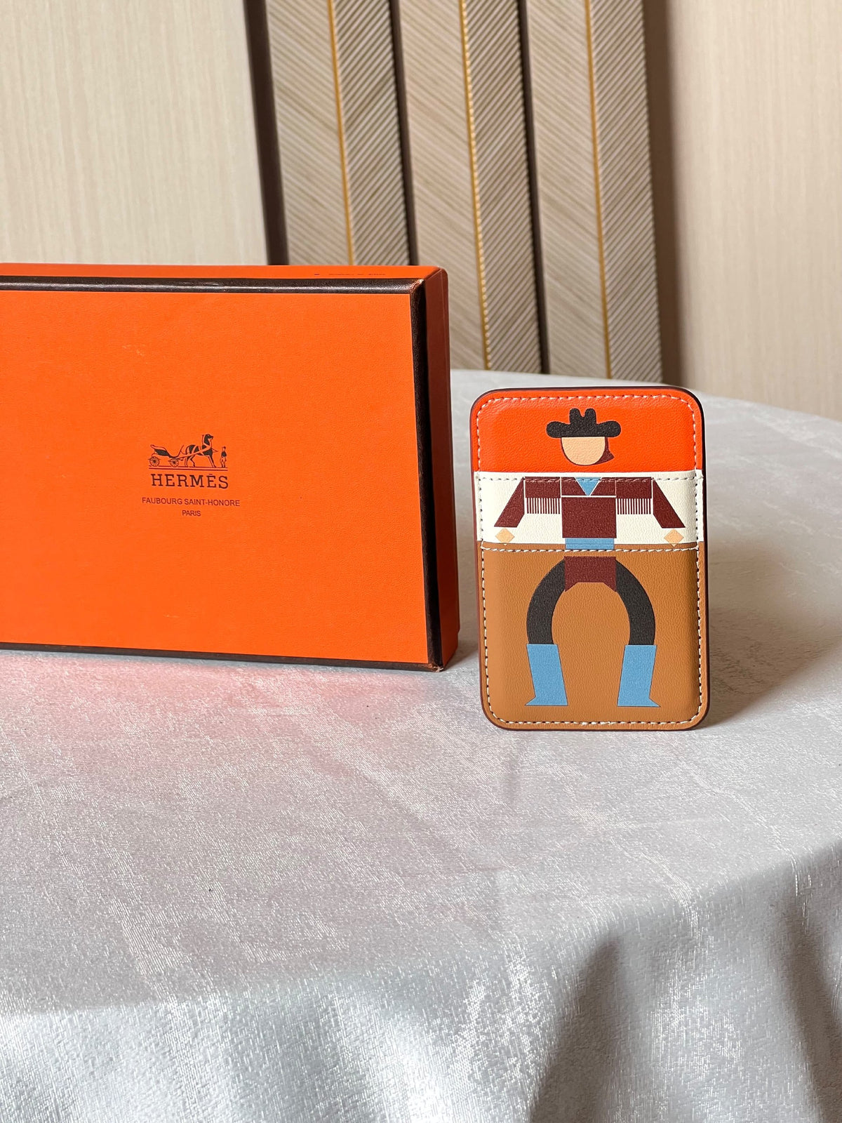 Hermès Card Holder - Beige