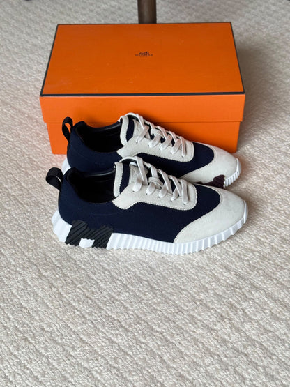 Hermes Sneakers - Navy & White