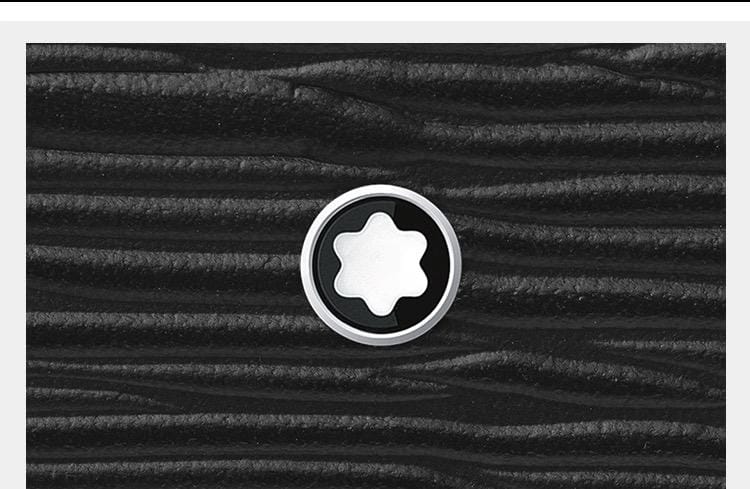 Montblanc Card Holder - Black Embossed