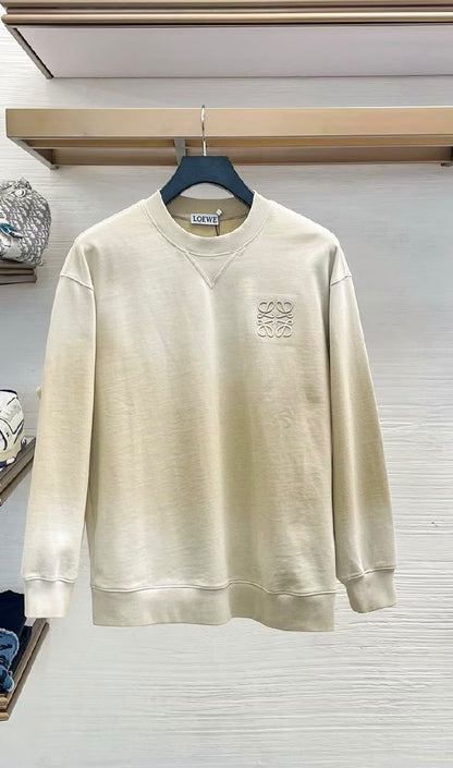 Loewe Chest-Embroidery Sweatshirt - Light Blue, White, Grey, Dark Grey
