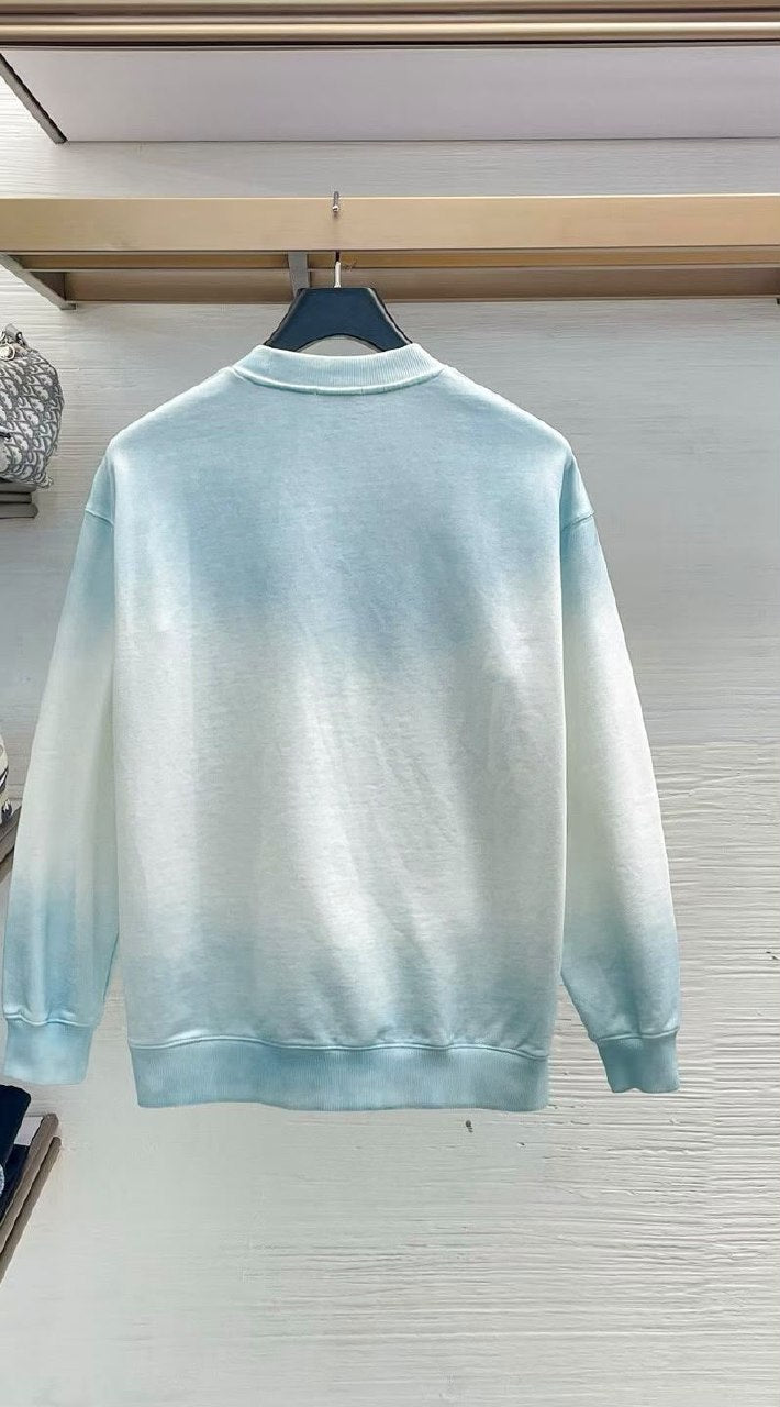 Loewe Chest-Embroidery Sweatshirt - Light Blue, White, Grey, Dark Grey