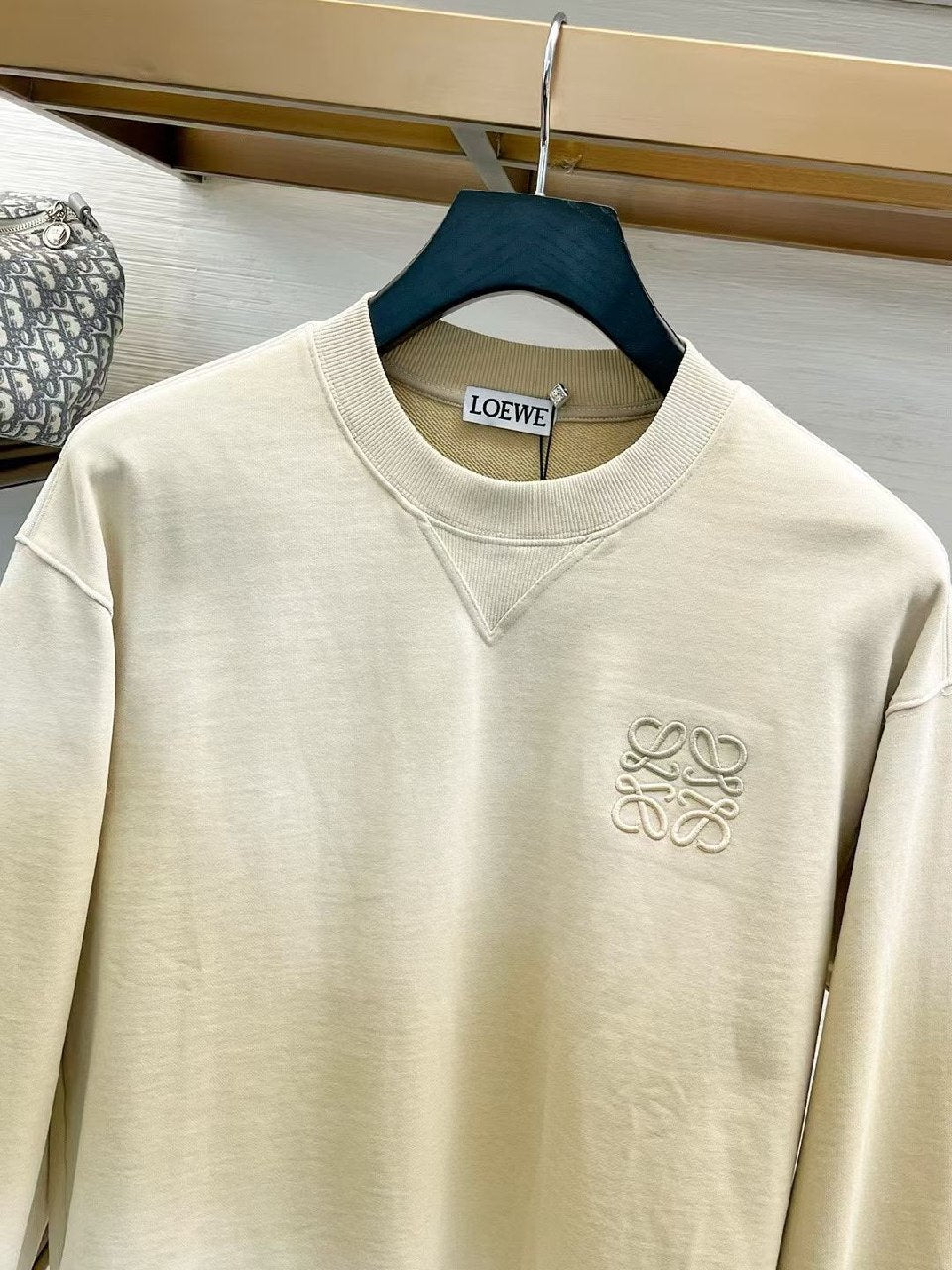 Loewe Chest-Embroidery Sweatshirt - Light Blue, White, Grey, Dark Grey