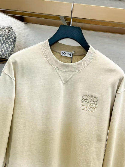 Loewe Chest-Embroidery Sweatshirt - Light Blue, White, Grey, Dark Grey