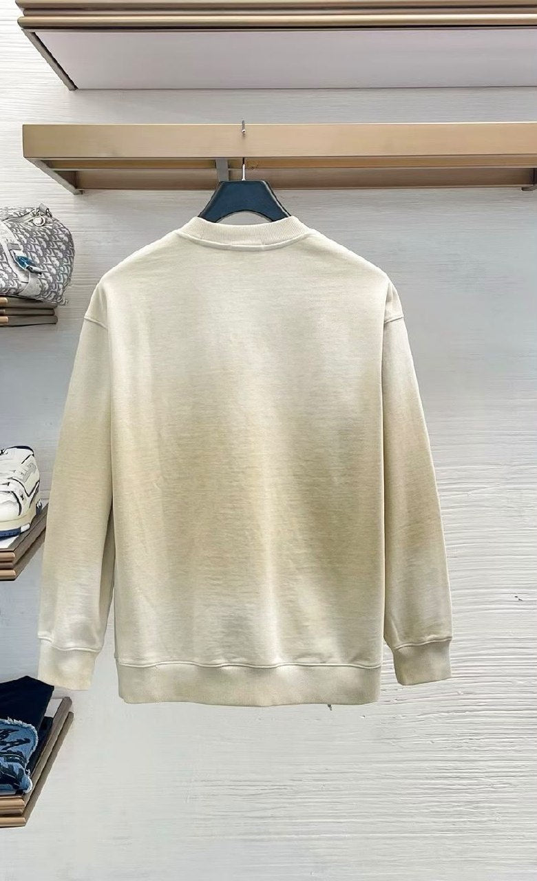 Loewe Chest-Embroidery Sweatshirt - Light Blue, White, Grey, Dark Grey