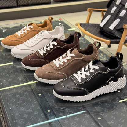 Hermès Sneakers - Brown, Beige, Black, White