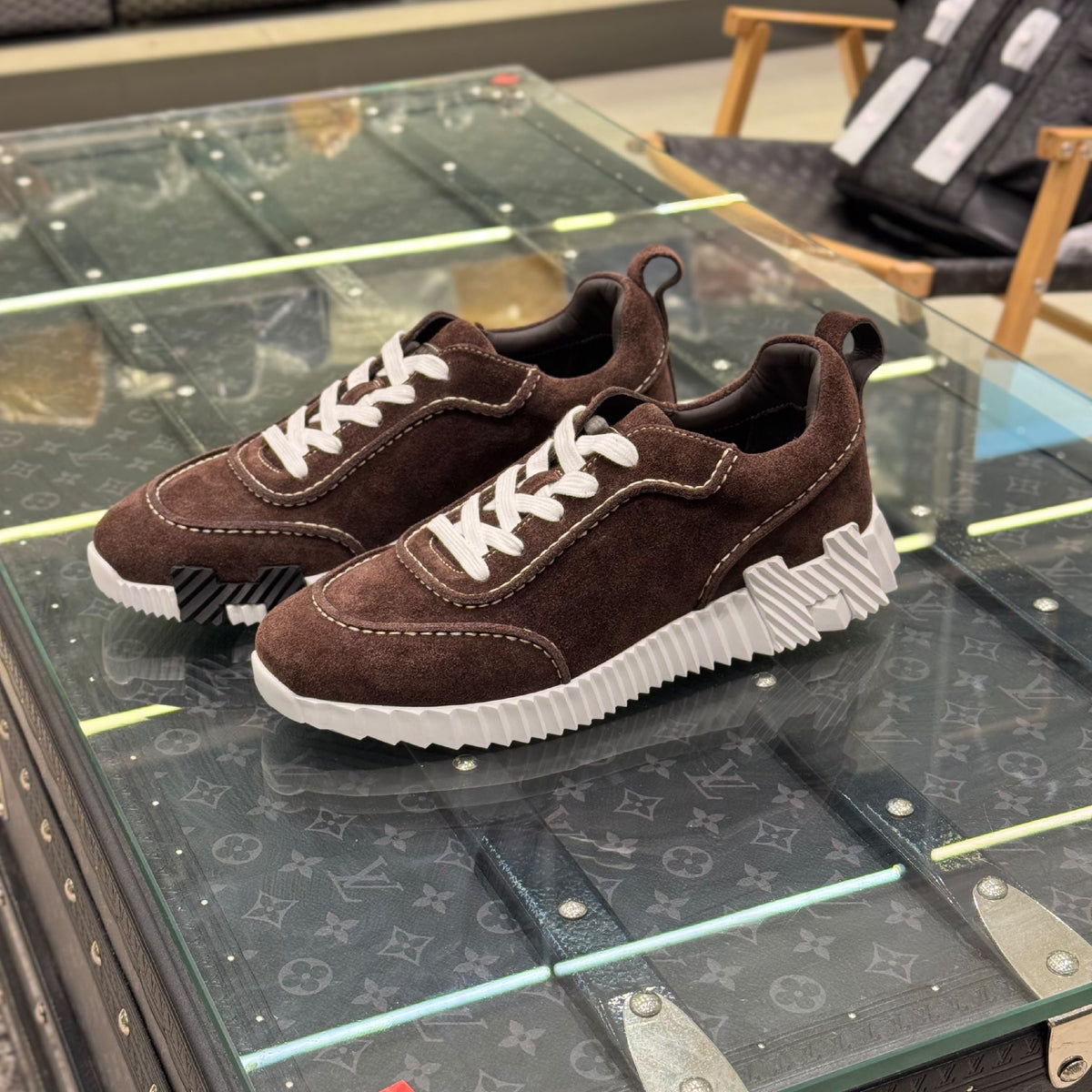 Hermès Sneakers - Brown, Beige, Black, White