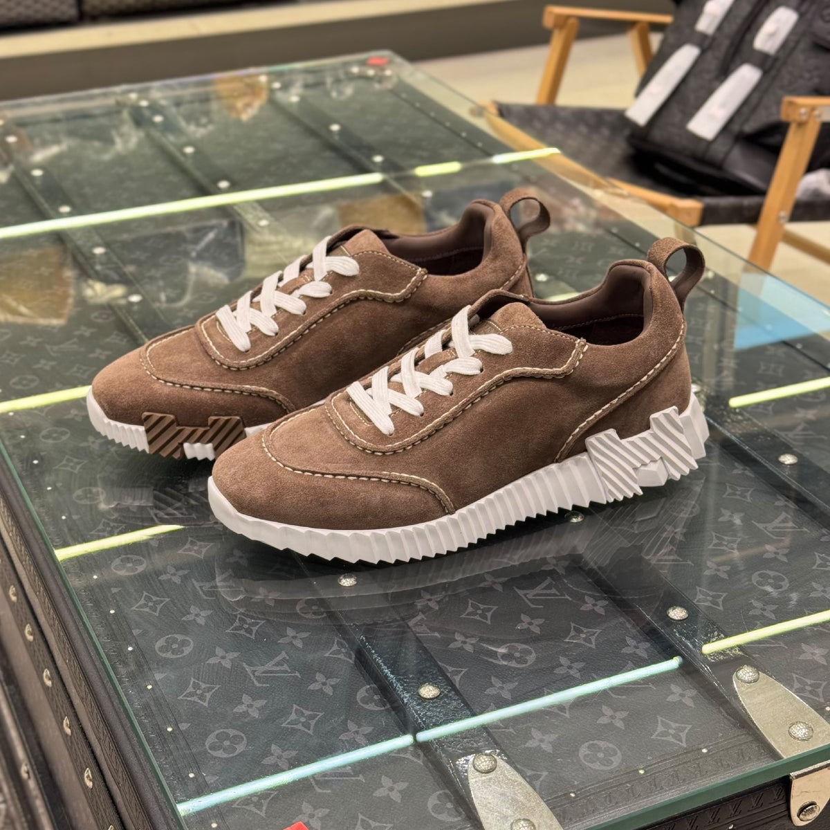 Hermès Sneakers - Brown, Beige, Black, White