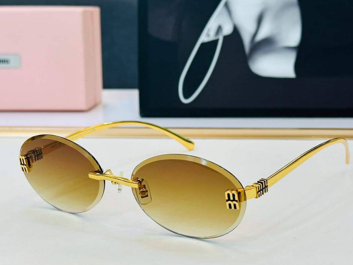 Miu Miu Sunglasses - Gold & Brown Gradient