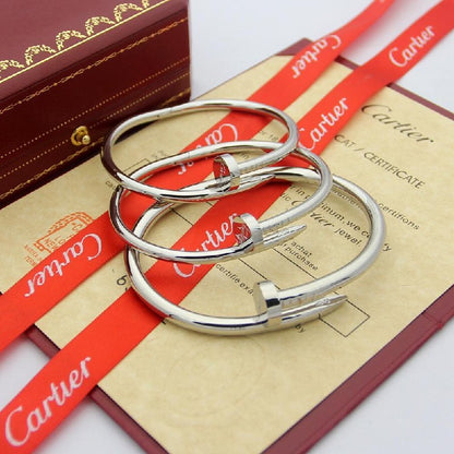 Cartier Nail Bracelet - Black, Gold, Silver, Gold Rose