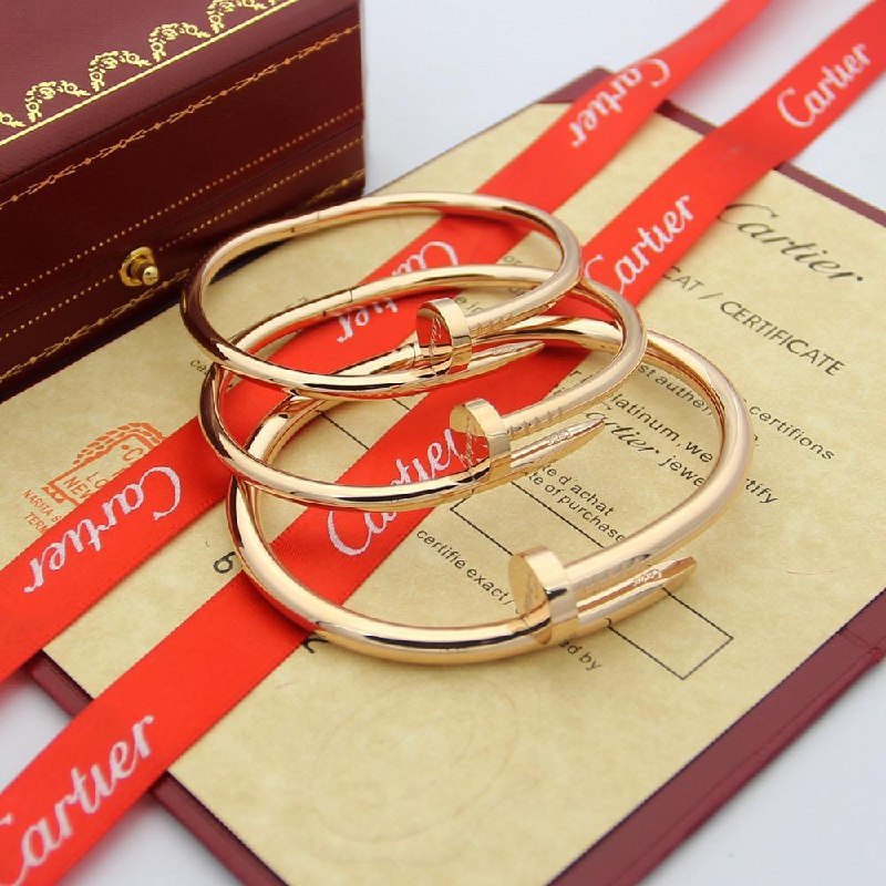 Cartier Nail Bracelet - Black, Gold, Silver, Gold Rose