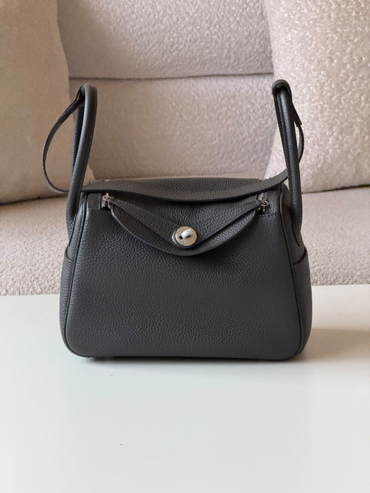 Hermès Lindy Shoulder Bag - Dark Grey