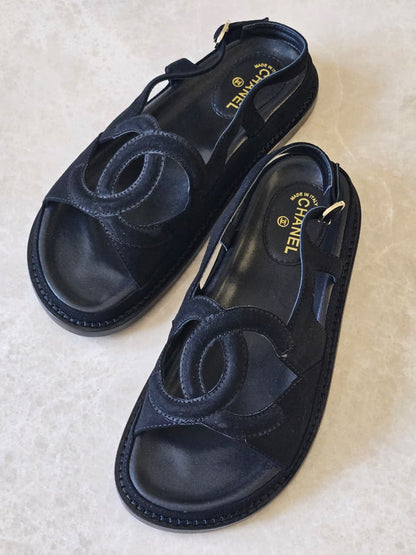 Chanel Slippers - White, Black, Beige, Brown