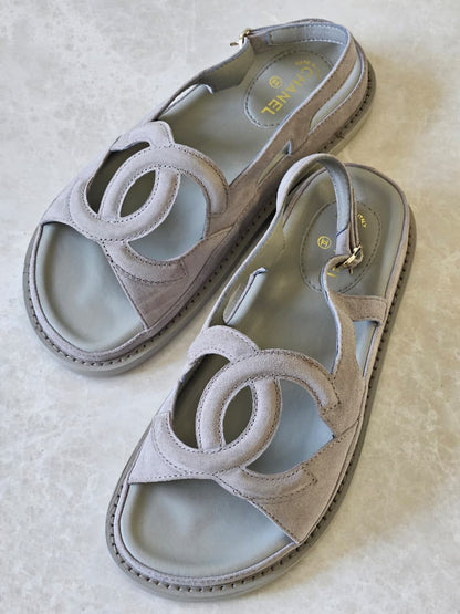 Chanel Slippers - White, Black, Beige, Brown
