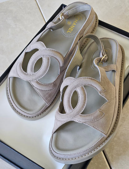Chanel Slippers - White, Black, Beige, Brown