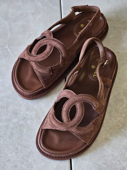 Chanel Slippers - White, Black, Beige, Brown