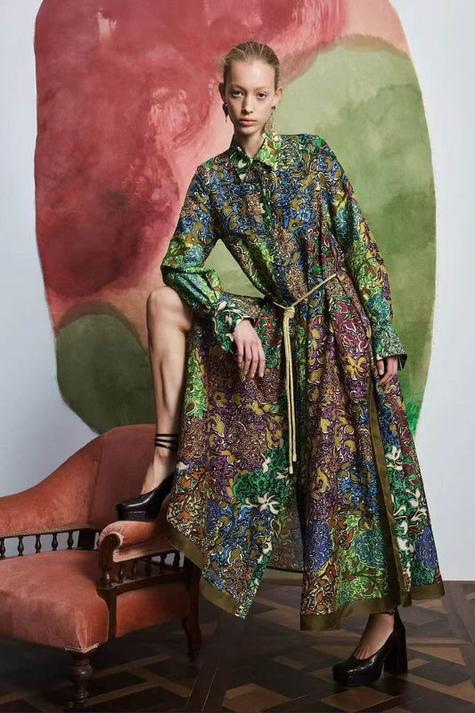 Alemais Tie-Waist Dress - Multi