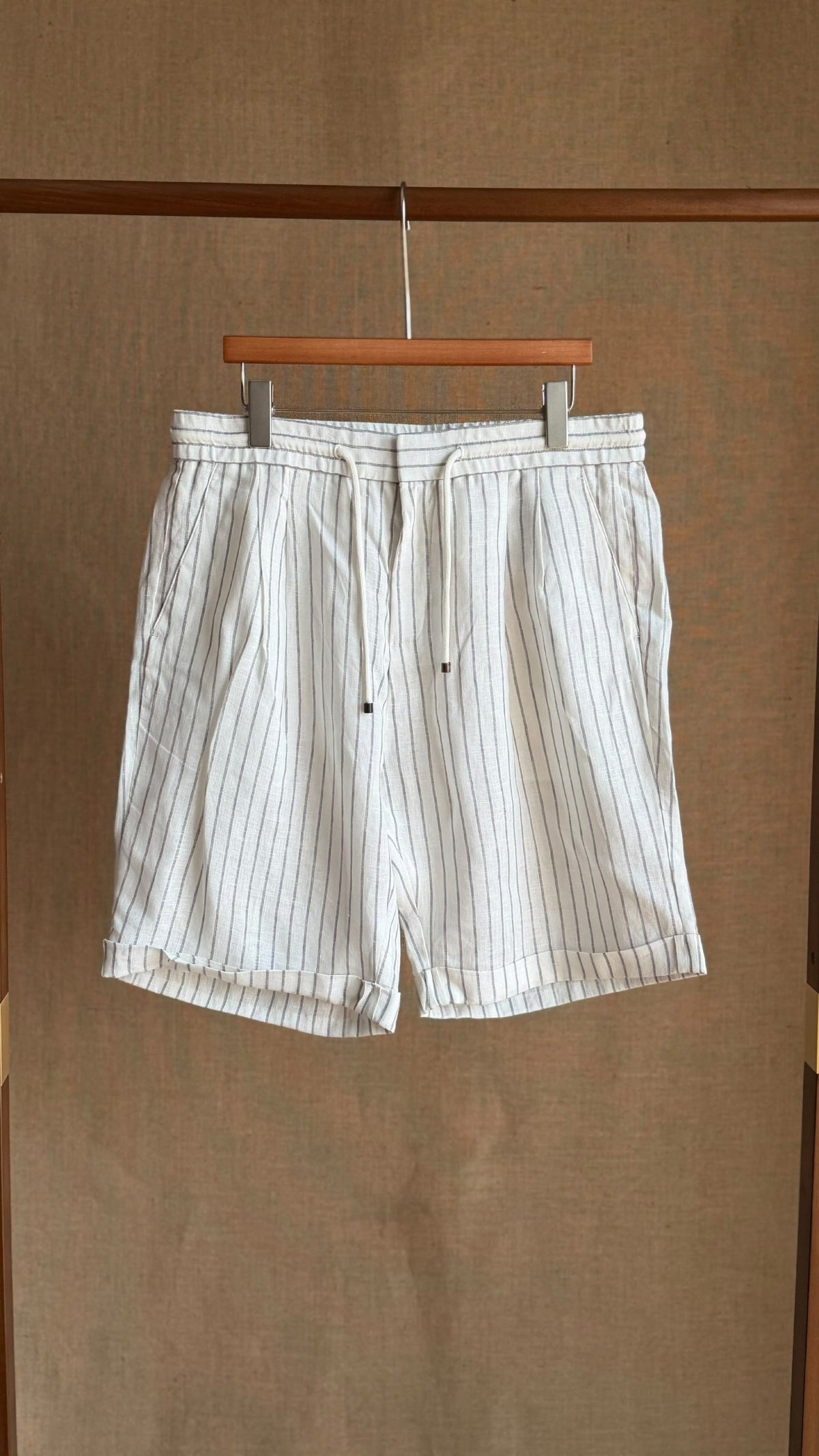 Loro Piana Shorts - Green, White, Brown