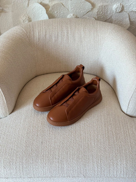 Zegna Tread Sole Sneakers - Brown