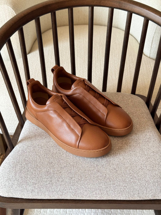 Zegna Tread Sole Sneakers - Brown