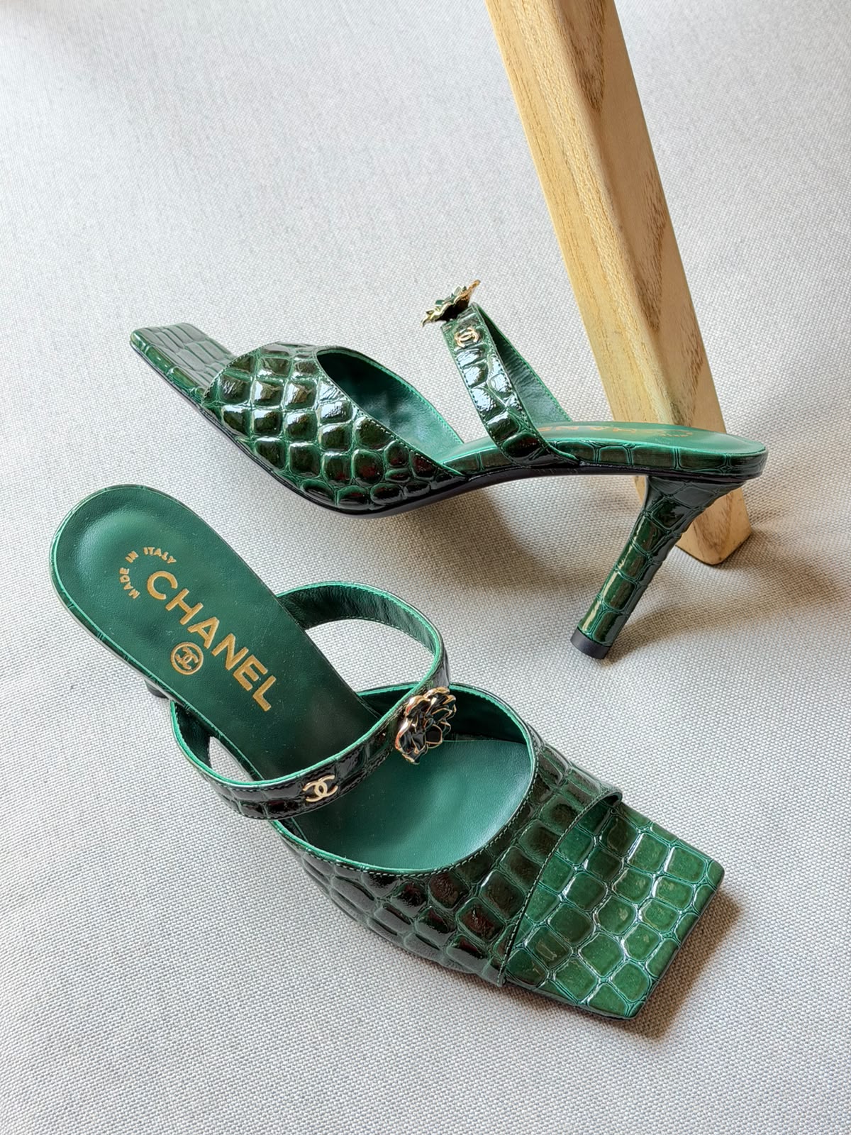 Chanel Heels - Green