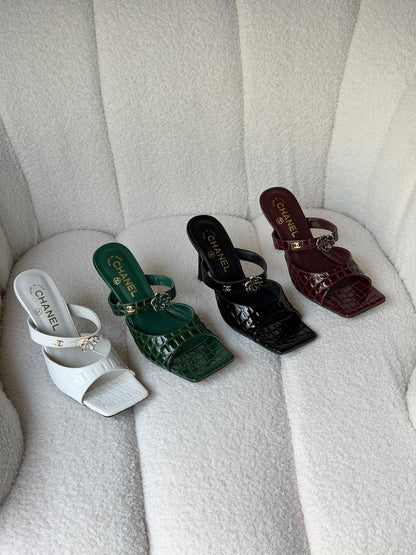Chanel Heels - Green
