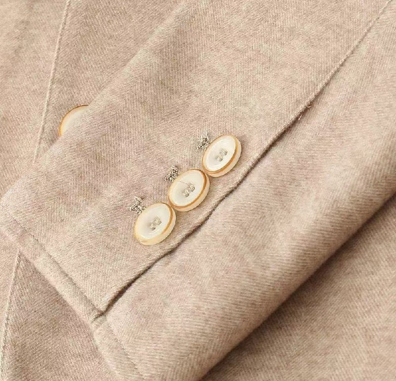 Brunello Cucinelli Notched-Lapel Jacket - Beige
