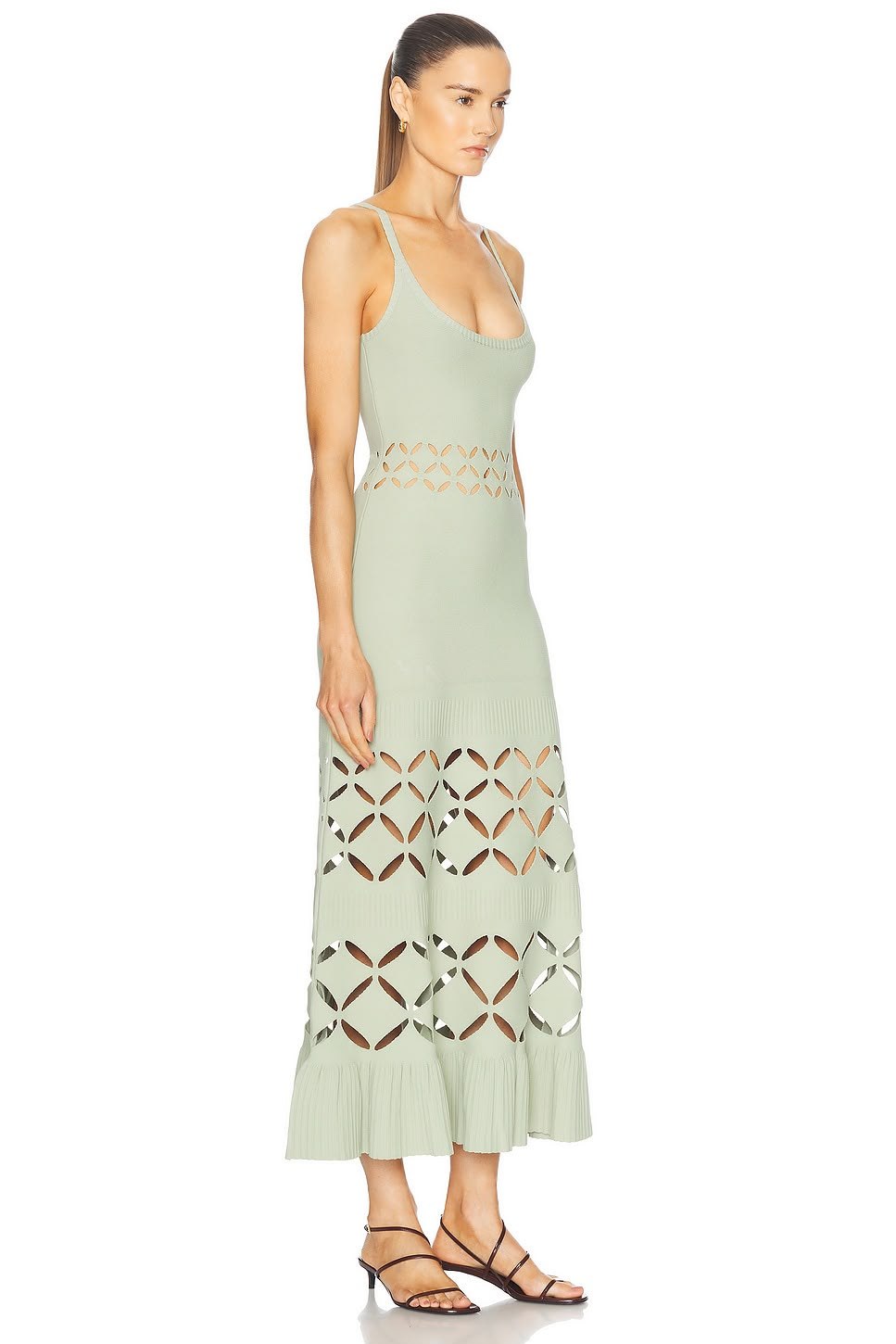 Alaïa Cutout Dress - Green
