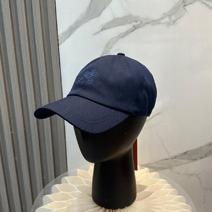 Loro Piana Seamed Curved-Brim Cap - Navy
