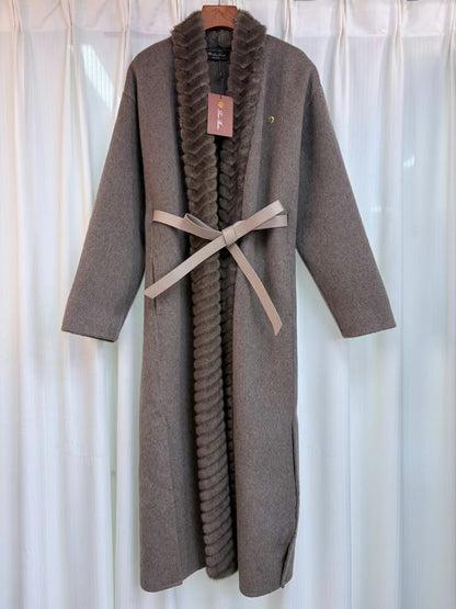 Loro Piana Coat - Beige, White, Black