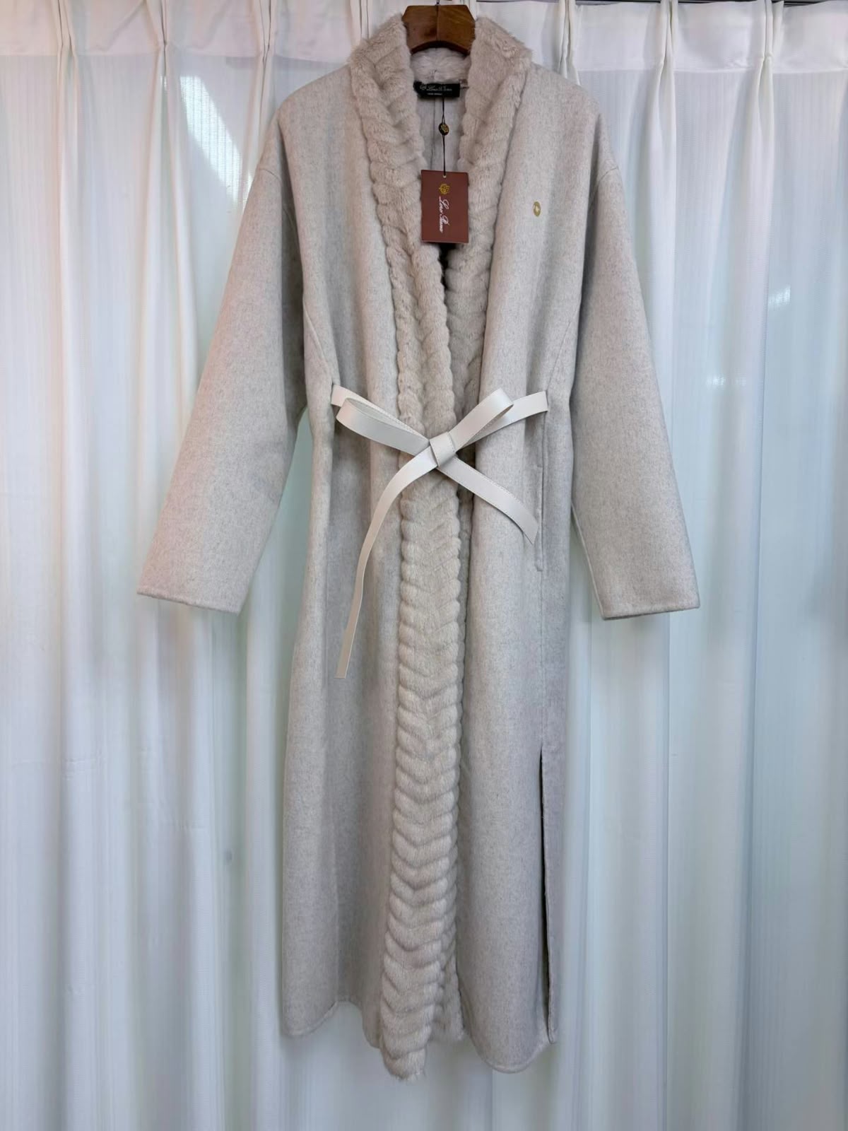 Loro Piana Coat - Beige, White, Black