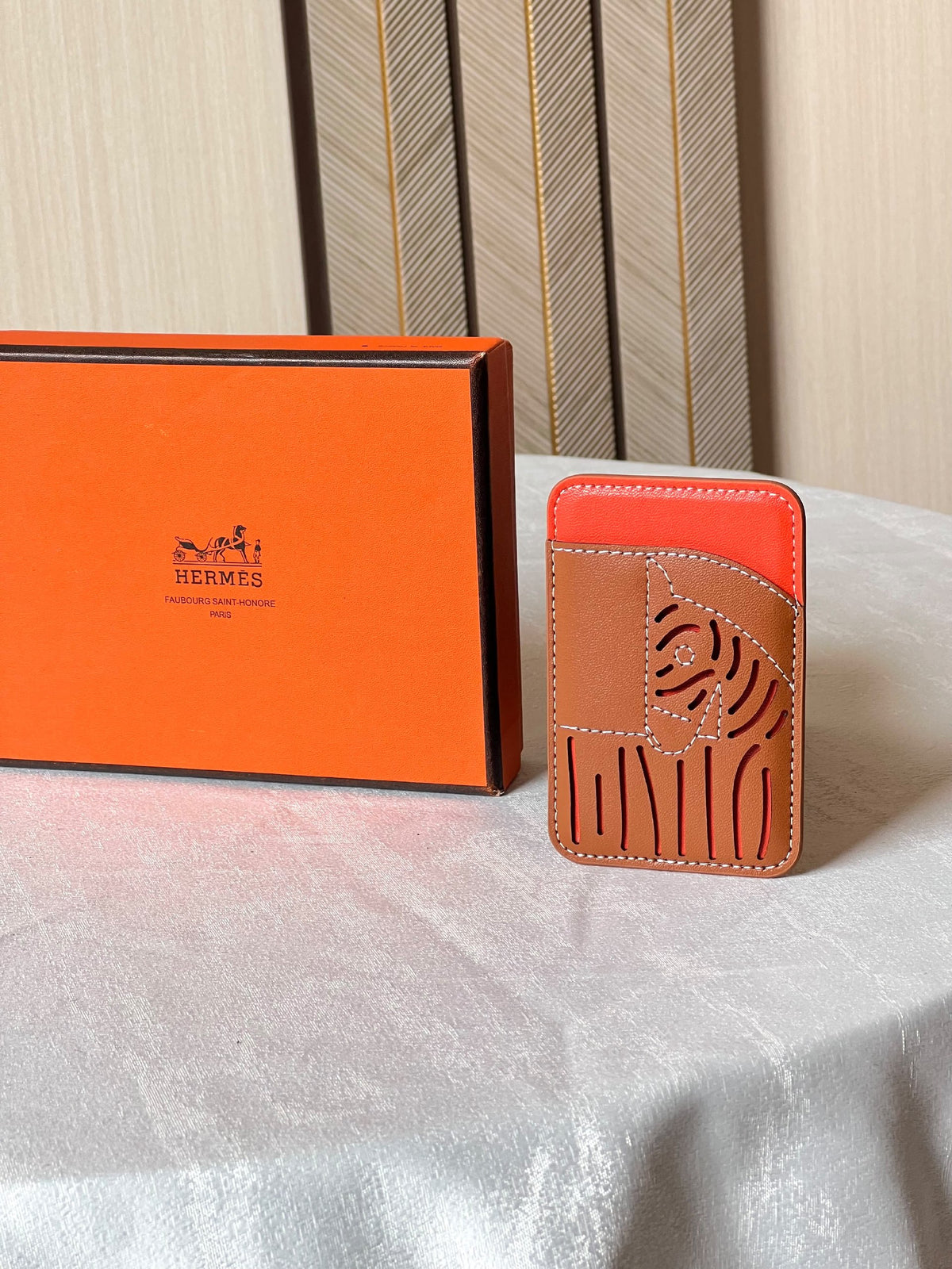 Hermès Card Holder - Brown