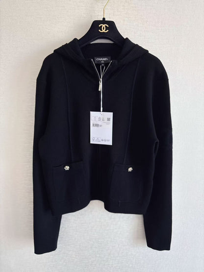 Chanel Hooded Jacket - Black