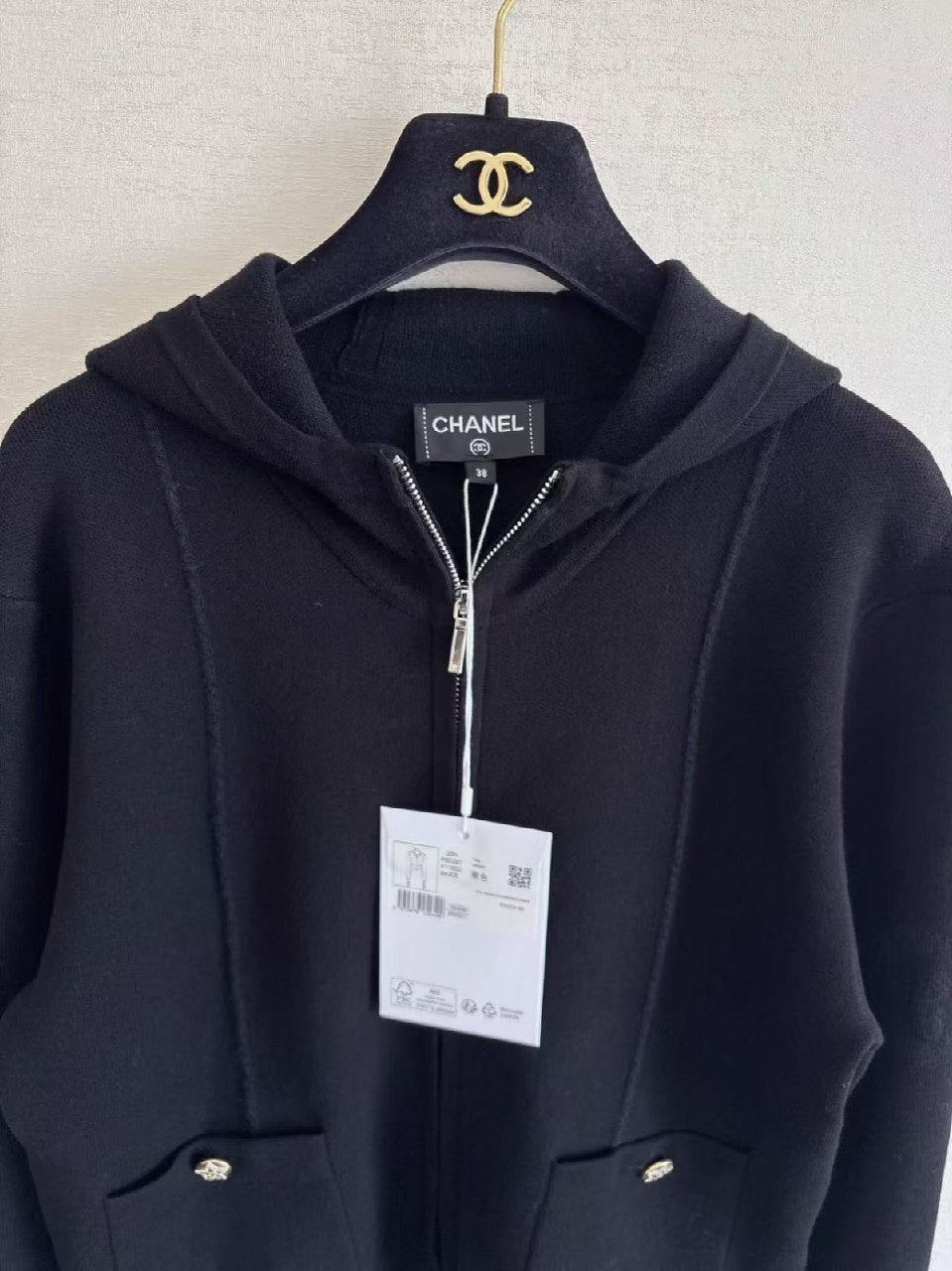 Chanel Hooded Jacket - Black