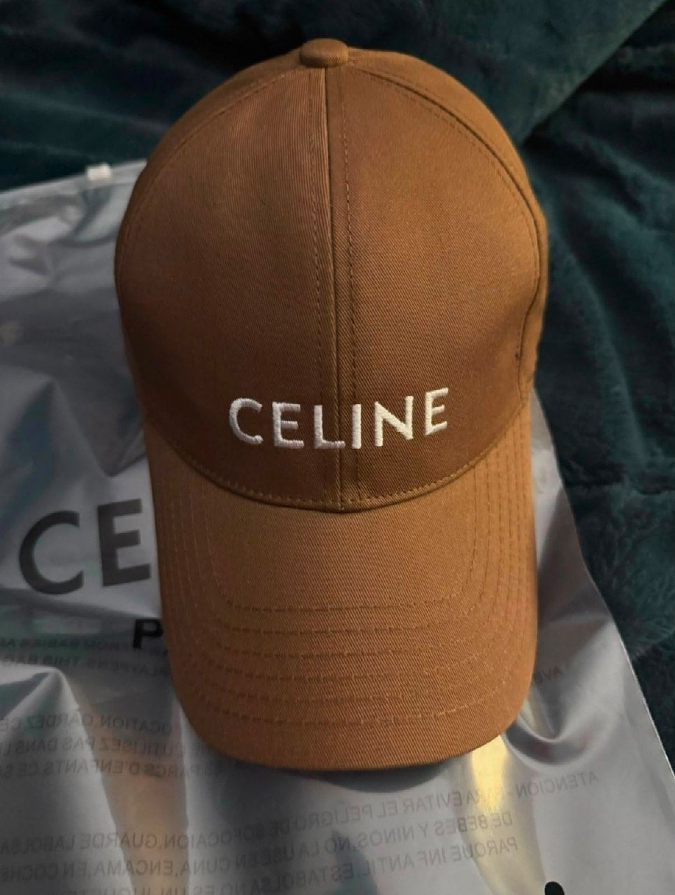 Celine Wordmark Cap - Brown