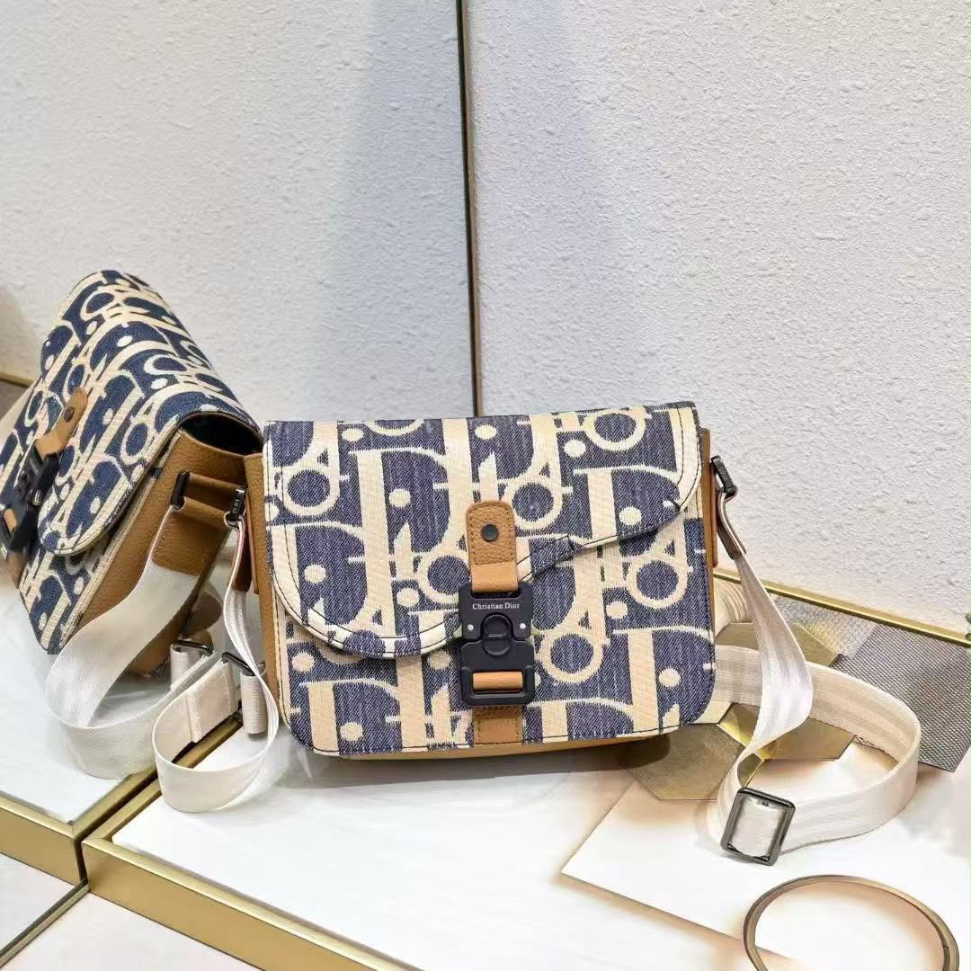 Dior Crossbody Bag - Navy & Beige