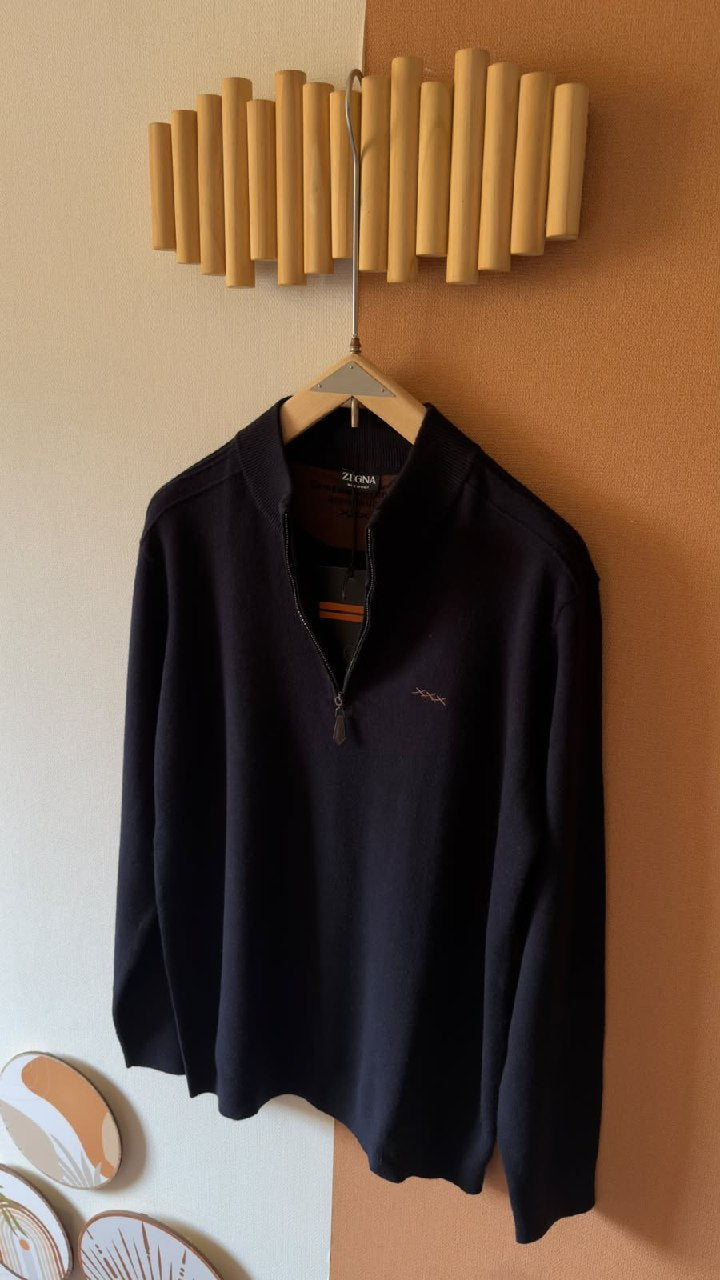 Zegna Polo Sweater - Black